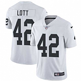 Nike Oakland Raiders #42 Ronnie Lott White NFL Vapor Untouchable Limited Jersey,baseball caps,new era cap wholesale,wholesale hats